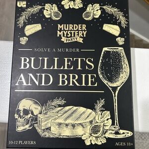 Bullets and Brie murder mystery game